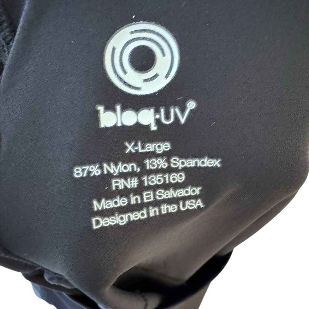LOT OF 2 - BloqUV 50+ UPF Performance Pullovers Black NWT White Used Size XL - Picture 8 of 8